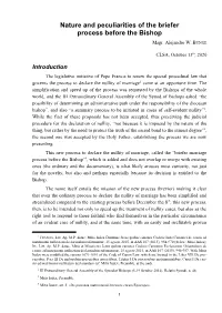Nature and Peculiarities of the Briefer Process Before the Bishop