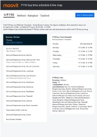 P190 Bus Time Schedule & Line Route