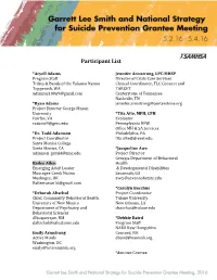 Participant List