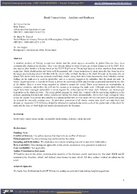 Shark Conservation – Analysis and Synthesis