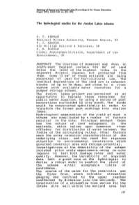 The Hydrological Studies for the Avalon Lakes Scheme