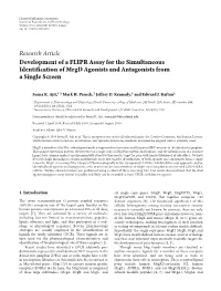 Development of a FLIPR Assay for the Simultaneous Identification of Mrgd