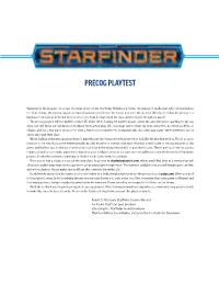 Precog Playtest