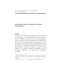 Archival Theory and Practice: Between Two Paradigms Heather Macneil ∗∗∗