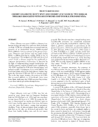 CHERRY CHLOROTIC RUSTY SPOT and CHERRY LEAF SCORCH: TWO SIMILAR DISEASES ASSOCIATED with MYCOVIRUSES and DOUBLE STRANDED Rnas
