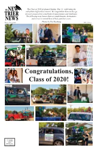 Congratulations, Class of 2020!