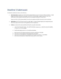 Deadline 5 Submission