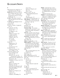 Glossary/Index