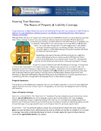 Insuring Your Business... the Basics of Property & Liability Coverage