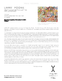 Larry Poons “First Thought, Best Thought” the Particle Paintings