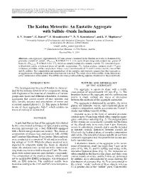 The Kaidun Meteorite: an Enstatite Aggregate with Sulfide–Oxide Inclusions