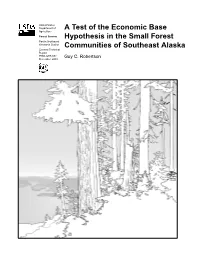 A Test of the Economic Base Hypothesis in the Small Forest Communities of Southeast Alaska