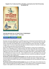 [B6E] Livre Gratis the Decline and Fall Of