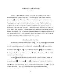 Dirac Notation Frank Rioux