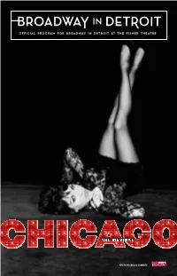 Official Program for Broadway in Detroit at the Fisher Theatre