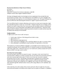 Practical Considerations of Open Source Delivery Eric Lyness Microtel, LLC NASA GSFC Planetary Environments Laboratory, Code