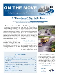 A "Roundabout" Way to the Future by Nicholas R