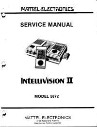 Model 5872 Mattel Electronics