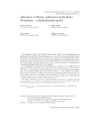 Alteration of Triassic Carbonates in the Buda Mountains &#X2014