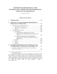 COPYRIGHT INFRINGEMENT in the INTERNET AGE—PRIMETIME for HARMONIZED CONFLICT-OF-LAWS RULES? by Anita B