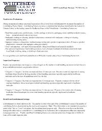 Food Service Evaluations