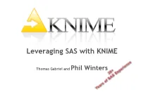 Leveraging SAS with KNIME