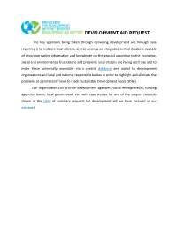 Development Aid Request