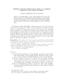 Infinite Groups with Large Balls of Torsion Elements and Small Entropy