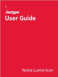 Nokia Lumia Icon User Guide