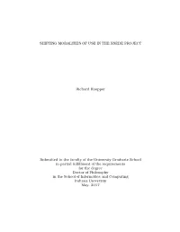 SHIFTING MODALITIES of USE in the XSEDE PROJECT Richard Knepper Submitted to the Faculty of the University Graduate School in Pa