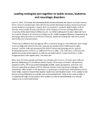 Leading Virologists Join Together to Tackle Viruses, Leukemia and Neurologic Disorders