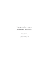 Pentesting Hardware - a Practical Handbook