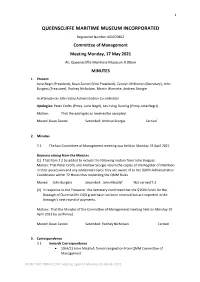 QMM COM Meeting Minutes Monday 17