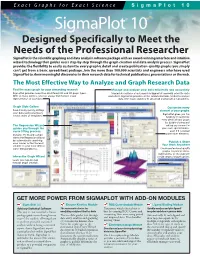 Sigmaplot® 10