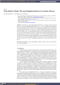 The Yeast-Hyphal Transition of Candida Albicans