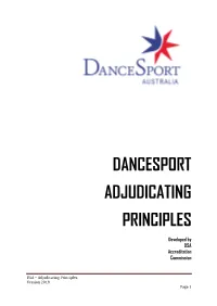 Adjudicator Principles