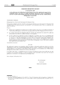 Commission Implementing Decision of 30 November 2018 on The