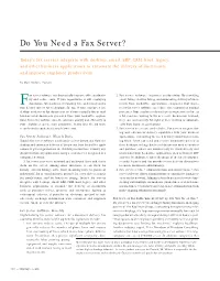 Do You Need a Fax Server?