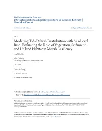 Modeling Tidal Marsh Distribution with Sea-Level Rise: Evaluating the Role of Vegetation, Sediment, and Upland Habitat in Marsh Resiliency Lisa M