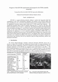 Progress of the KSTAR Experiments and Perspective for ITER Scientific Researches