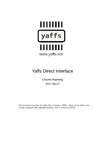 Yaffs Direct Interface