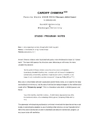 Extended Program Notes Cardiff 2009 Download –