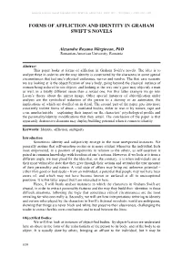 Forms of Affliction and Identity in Graham Swift‟S Novels