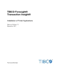 Installation of Portal Applications