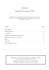 Karlheinz Stockhausen: List of Works English (PDF)
