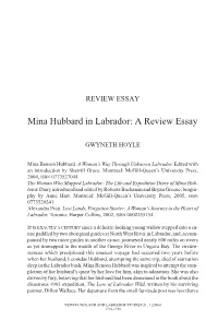 Mina Hubbard in Labrador: a Review Essay