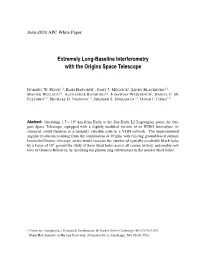 Extremely Long-Baseline Interferometry with the Origins Space Telescope