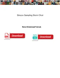 Strezov Sampling Storm Choir