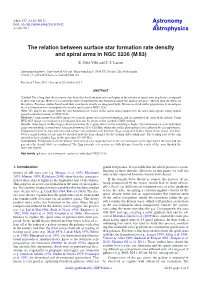 The Relation Between Surface Star Formation Rate Density and Spiral Arms in NGC 5236 (M 83)