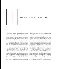 1 Before the Dawn of History